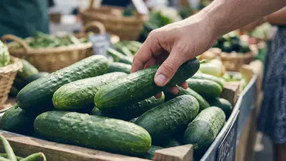 Pazar tezgahında hata payını sıfırlayın: Çıtır çıtır salatalık seçmenin püf noktaları