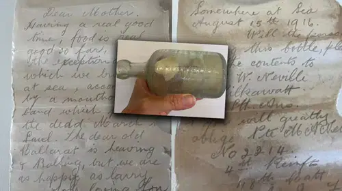 İki askerin mektupları 109 yıl sonra şişeden çıktı: Birinci Dünya Savaşı'nda cephedeydiler