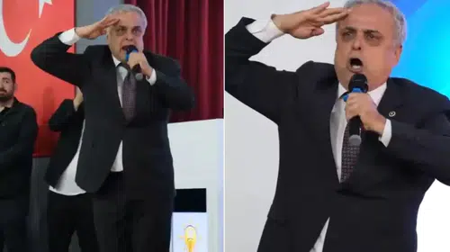 Hasan Ufuk Çakır, AK Parti'ye Katıldıktan Sonra Erdoğan'ın Fotoğrafına Selam Durdu