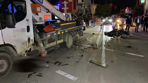 Bursa'da feci kaza: Genç motosiklet sürücüsü hayatını kaybetti