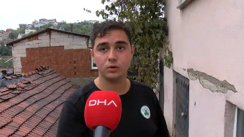 Beykoz'da korkutan çökme: İstinat duvarı yıkıldı, bina boşaltılıyor