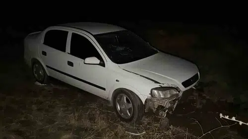 Siverek yolunda korkutan kaza: Araç şarampole uçtu