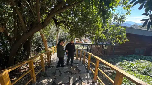 Giresun Adası'nda yürütülen çevre düzenleme çalışmaları Giresun Valisi Koç tarafından incelendi