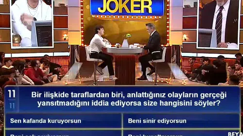 Beyaz’la Joker’de o soru herkesi ikiye böldü: İlişkide gerçekler çarpıtıldığında ne denir?