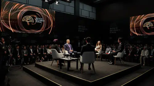 Diplomasinin geleceği gençlerin vizyonunda: Bakan Fidan ADF Youth sahnesinde