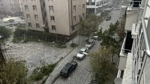 Elazığ’da mevsim normalleri dışında sürpriz: Şehir bir anda kışa döndü