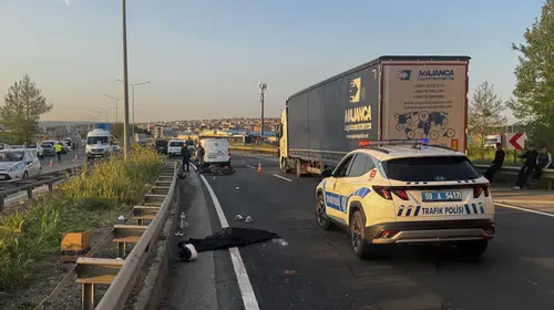 Tekirdağ'da acı haber: Genç sürücünün kontrolündeki motosiklet bariyerlere gömüldü