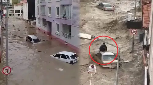 Samsun'da kabusu yaşattı: Hacı Osman Deresi taştı, ilçeyi sular altında bıraktı