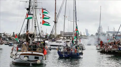 İnsanlık vicdanı Gazze için Libya'da buluştu: Küresel Sumud Filosu'nun yeni durağı Misrata