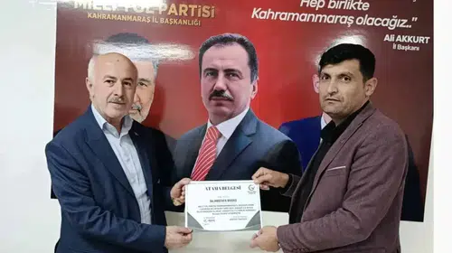 Kahramanmaraş’ta dengeler değişiyor: Milli Yol Partisi’nin yeni il başkanı belli oldu