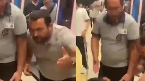 Marmaray'da yumruklu kavga: Görevlinin isyanı tokatla son buldu
