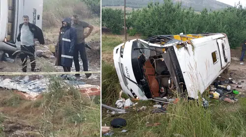 Isparta’dan acı haber: Tur otobüsü şarampole yuvarlandı, çok sayıda can kaybı var