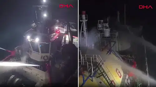 Karadeniz’de korku dolu anlar: Saldırıya uğrayan tanker Trabzon’a demir attı
