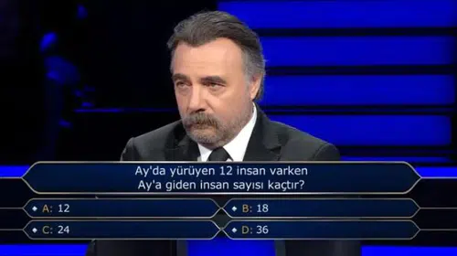 Milyonluk yarışmada şaşırtan uzay sorusu: Ay’a gidenlerin gerçek sayısı kaç?