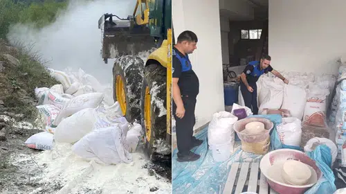 Bartın'da skandal denetim: 7,5 ton bozuk un ele geçirildi