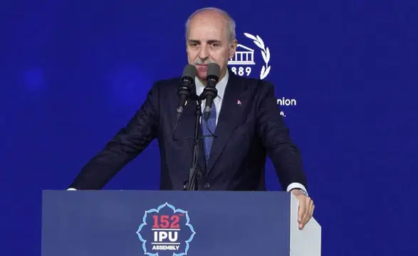 TBMM Başkanı Kurtulmuş'tan dünyaya 'İsrail' çağrısı: BM üyeliği derhal askıya alınmalı