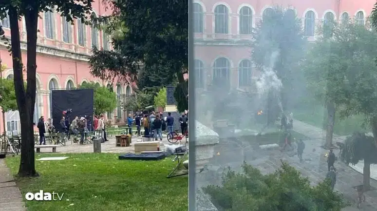 İTÜ Taşkışla Binasında Filmi Çekimi Sırasında Yangın Çıktı