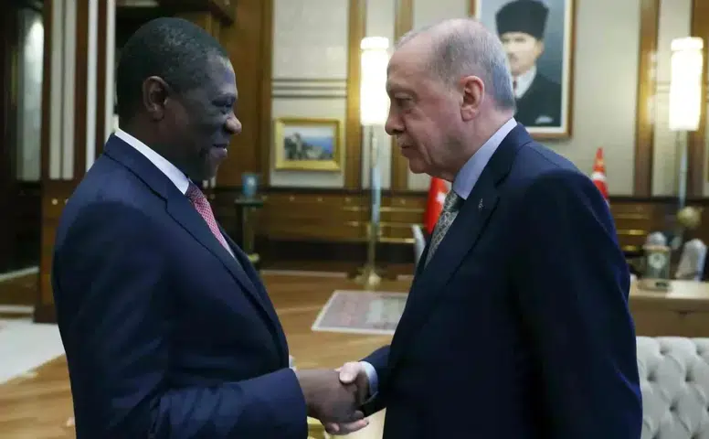 Cumhurbaşkanı Erdoğan, Güney Afrika Cumhuriyeti Cumhurbaşkanı Yardımcısı Mashatile'yi Kabul Etti